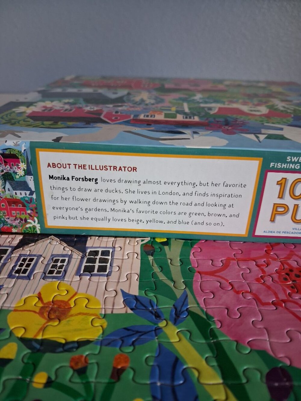 EEboo Swedish Fishing Village 1000 piece puzzle complete colorful and fun - Picture 4 of 8